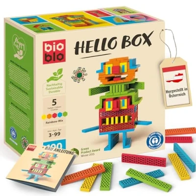 Afbeelding van Bioblo Hello Doos Regenboogmix, 100 stuks.