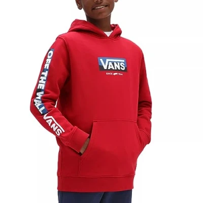 Afbeelding van Vans by Easy Logo PO Boys Sweatshirt met capuchon, rood, 8 10 Jaar