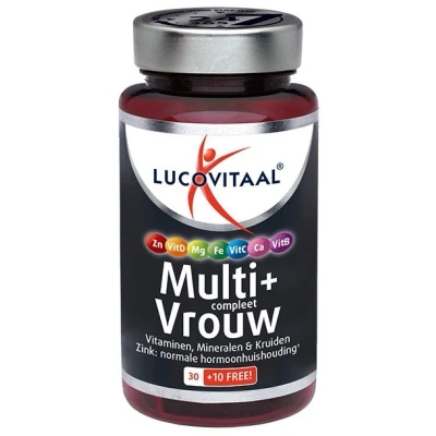 Afbeelding van 2+2 gratis: 3x Lucovitaal Multi + Compleet Vrouw 40 tabletten