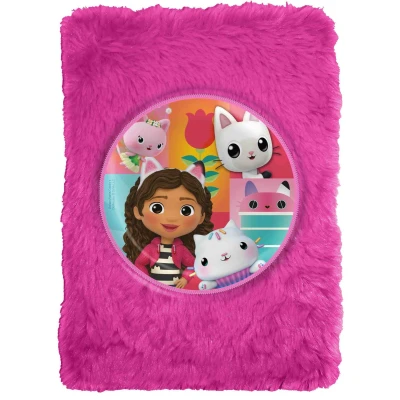 Afbeelding van Gabby`s dollhouse schrift Notitieboekje Pluche 15 x 21 CM Poppenhuis