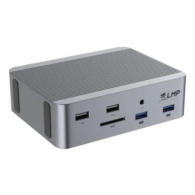 Afbeelding van LMP USB4 SuperDock 2 (USB C, 14 Havens), Docking station + USB hub, Grijs