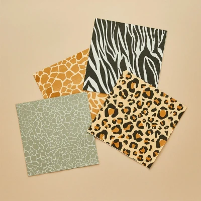 Afbeelding van Safari Animal Print Servetten 33x33cm 16 stuks