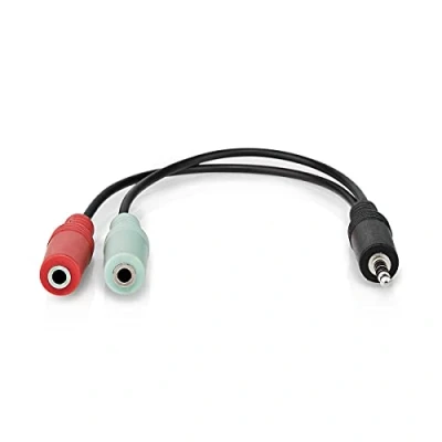 Afbeelding van 3.5 mm jack splitterkabel Nedis 0.2 m (CTIA, Stereo)