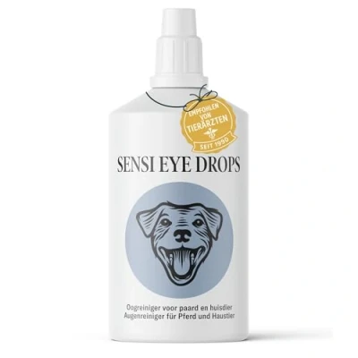 Afbeelding van Sensipharm Sensi Eye Drops Oogreiniger voor huisdieren 100 ml. Oogdruppels Hond, Paard en Kat bij Traansmeer Traanstrepen