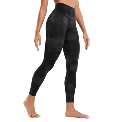 Afbeelding van CRZ Yoga Butterluxe Lounge Legging Met Hoge Taille 25&quot; Trainingslegging Sportlegging Voor Dames Boterachtige Zachte Yogabroek Black Tie Dye Flowers XL