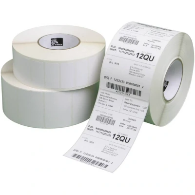 Afbeelding van Zebra Rol met etiketten 76.2 x 44.45 mm Thermisch papier Wit 7000 stuk(s) Weer verwijderbaar 3004840 T Universele