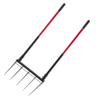 Afbeelding van VEVOR 5 puntige graafvork, brede vork, spadevork, tuinvork, 510x320mm