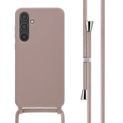 Afbeelding van Samsung Galaxy A35 Hoesje Siliconen en TPU (zacht) iMoshion Softcase/Koordhoesje/Backcover Roze Telefoonhoesje