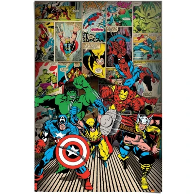 Afbeelding van Reinders! Poster Marvel Helden