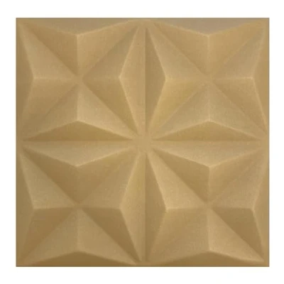 Afbeelding van 3D panelen, polystyreen, plafondpanelen, wandpanelen, piepschuim decors, plafonds wandbekleding, 3 mm dik, 50 x cm, 20 stuks (beige 01)