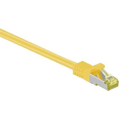 Afbeelding van Cat 7 S/FTP Netwerkkabel Patchkabel Afgeschermd 10 Gbps 0.25 meter Geel Allteq
