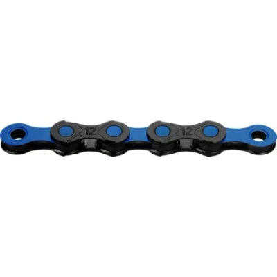 Afbeelding van KMC DLC12 Waxed 12 Speed Chain, Zwart/Blauw, 126 Link