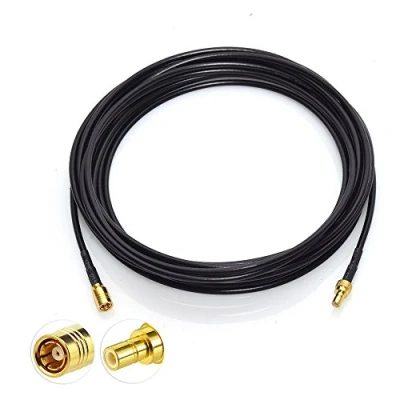Afbeelding van Bingfu DAB Aerial Extension Cable SMB Adapter Male to Femal Connector with RG174 5m 16.4ft for DAB+ Radio Kenwood Alpine AiliTech Clarion Pioneer