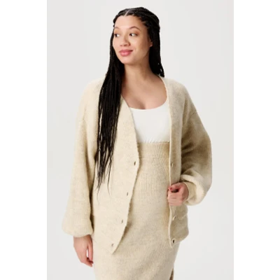 Afbeelding van Noppies Maternity Kaavi Cardigan met lange mouwen, Whitecap Gray N126, XS