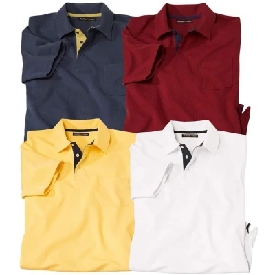 Afbeelding van ATLAS FOR MEN Set van 4 polo&#039;s SportWear M