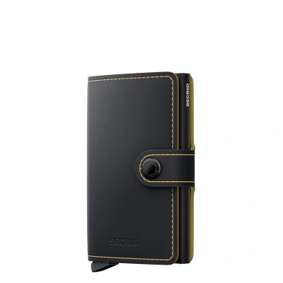Afbeelding van Secrid Miniwallet Matte Black &amp; Ochre Gratis graveren