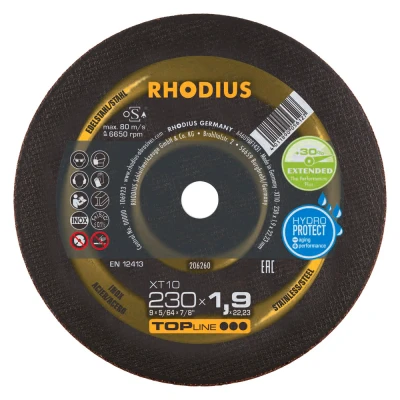 Afbeelding van RHODIUS XT10 DOORSLIJPSCHIJVEN 230 X 1,9 MM, 25 STUKS