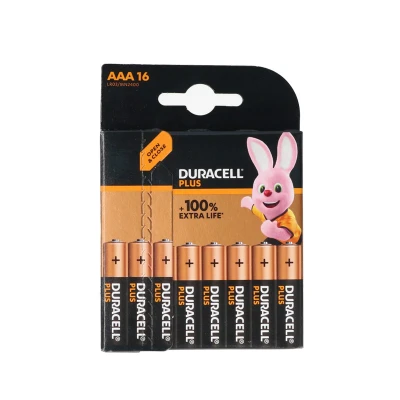 Afbeelding van Batterij Duracell plus Alkaline 16x AAA