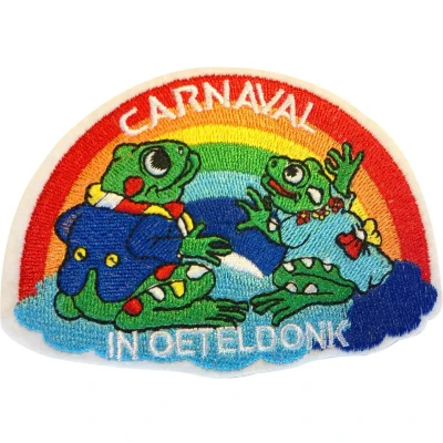 Afbeelding van Fjesta© Oeteldonk Embleem Regenboog Carnaval Den Bosch