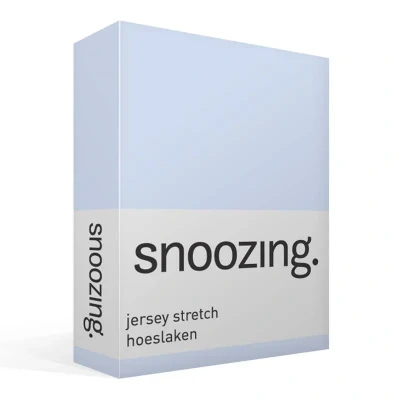 Afbeelding van Snoozing Jersey Stretch Hoeslaken Eenpersoons 70/80x200/220 cm Hemel