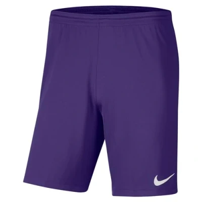 Afbeelding van Nike Uniseks Kind Shorts Y Nk Df Park Iii Short Nb K, Court Purple/White, BV6865 547, M