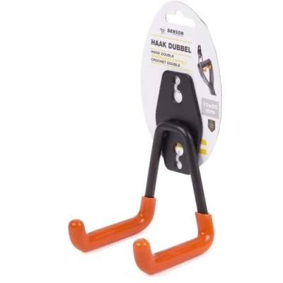 Afbeelding van Benson Dubbele Opberghaak Gereedschapshaak 70 x 60 mm