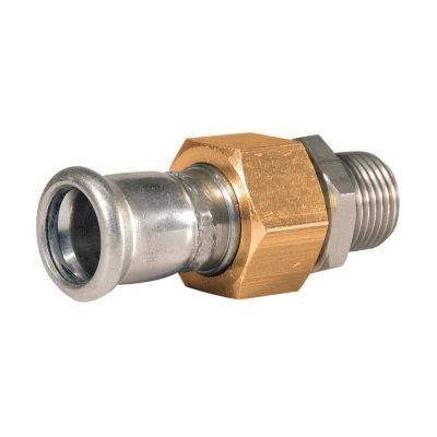 Afbeelding van Bonfix Perskoppeling RVS 316L 3 Dlg koppeling R1/2&quot;x15mm