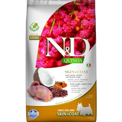 Afbeelding van N&amp;D Quinoa hondenvoeding Skin &amp; Coat small breed Kwartel 2.5 kg.