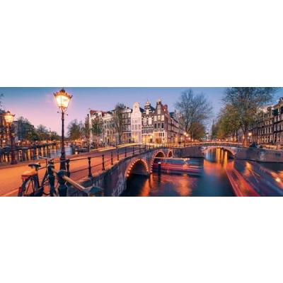 Afbeelding van Ravensburger Legpuzzel Avond in Amsterdam, 1000st.