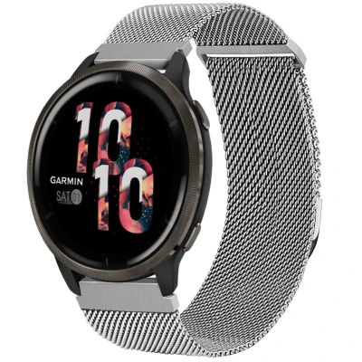 Afbeelding van Milanees magnetisch bandje Universeel 22 mm aansluiting Maat S Zilver iMoshion