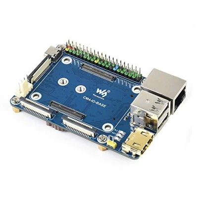 Afbeelding van Basisplaat voor Raspberry Pi Compute Module 4 met standaard CM4 aansluiting en 40 PIN GPIO header, ingebouwde meerdere aansluitingen, geschikt Lite/EMMC Series