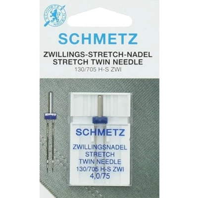 Afbeelding van Schmetz Stretch Tweeling 1 Naald 2.5 75 10st