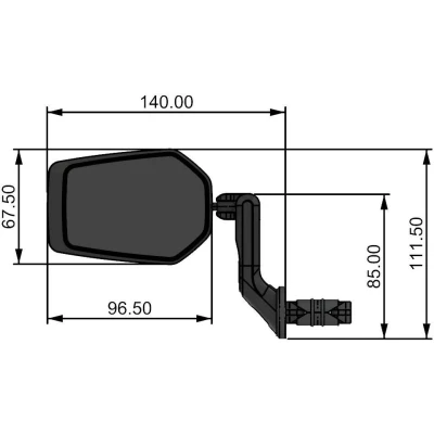 Afbeelding van CONTEC Ct rear view mirror e vie evo s m.dazz lens