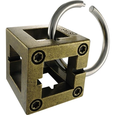 Afbeelding van Huzzle Breinbreker Cast Box 11,8 Cm Staal Brons