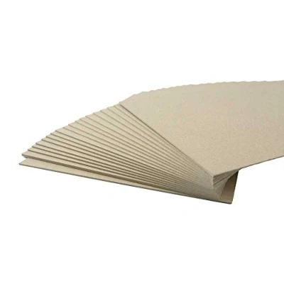 Afbeelding van House of Card &amp; Paper Grijze Kraft Board 1500micron 945gsm 6 &quot;x 6&quot; 24 Vellen per Pack, HCP480