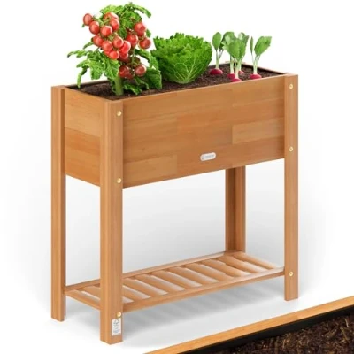 Afbeelding van CASARIA Moestuinbak 2 Etages 68x30x75cm Acaciahout Bruin