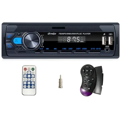 Afbeelding van iFreGo 7 kleuren autoradio met Bluetooth Handsfree Kit, 1 Din radio USB/TF/MP3 Speler/AUX in, FM Stuurwiel afstandsbediening/afstandsbediening, RDS, Fast Charge