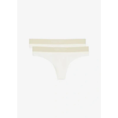 Afbeelding van Marc O&#039;Polo Iconic 2 PACK String, Dames, Maat: Small, Weiss