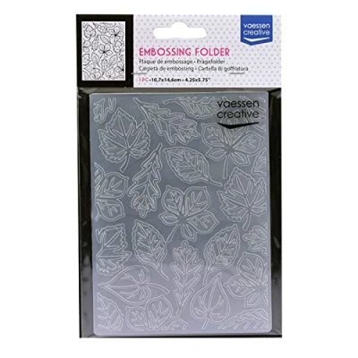 Afbeelding van Vaessen Creative Embossingmap, folie 14,5 x 10,8 0,5 cm, 1 eenheid, voor verjaardag, geboorte, kerstkaarten en papierambachten