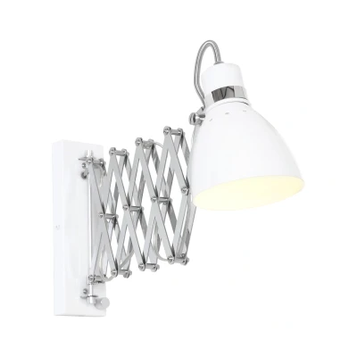 Afbeelding van Steinhauer wandlamp spring 1 lichts 28 70x24 cm wit