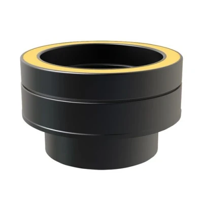 Afbeelding van Nedco DW Ø 80 mm aansluitstuk vlak zwart