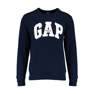 Afbeelding van GAP Original ARCH CREW Sweater, Heren, Maat: Medium, Tapestry navy