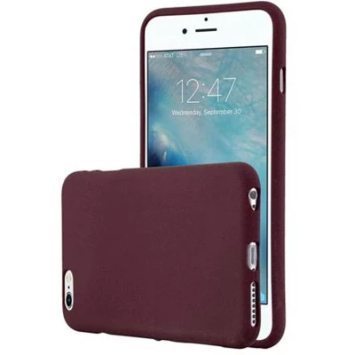 Afbeelding van Cadorabo Hoesje geschikt voor Apple iPhone 6 / 6S in FROST BORDEAUX PAARS Beschermhoes gemaakt van flexibel TPU silicone Case Cover