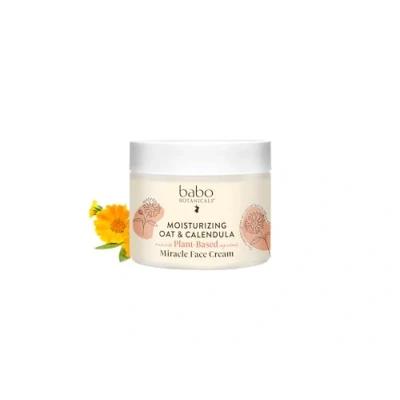 Afbeelding van Babo Botanicals Miracle Moisturizing Cream met havermout &amp; calendula voor gezicht en lichaam zeer droge gevoelige huid 57 g