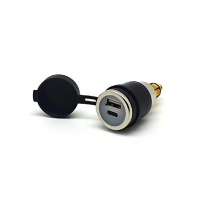 Afbeelding van Cliff Top USB oplader voor motorfiets, DIN type H (Hella), compatibel met BMW motorfietsen (type C Mini)
