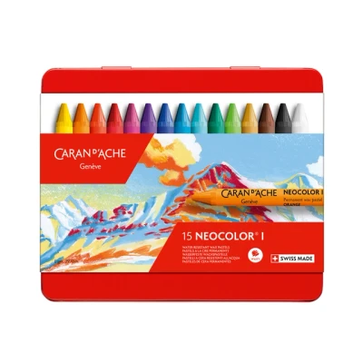 Afbeelding van Waskrijt Caran d&#039;Ache neocolor I 15stuks assorti