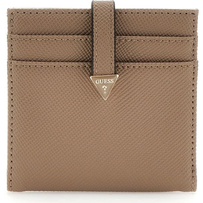 Afbeelding van GUESS Kaarthoes Laurel SLG Tab Card Case Dark Taupe