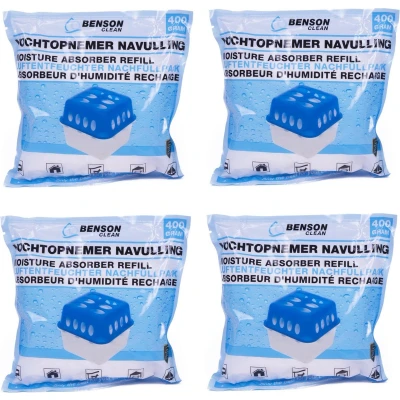 Afbeelding van Benson Navulling Vochtopnemer 400 grams 4 stuks