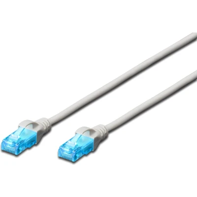 Afbeelding van DIGITUS LAN kabel Cat 5e 25m RJ45 netwerkkabel U/UTP niet afgeschermd Compatibel met 6 &amp; 5 Grijs