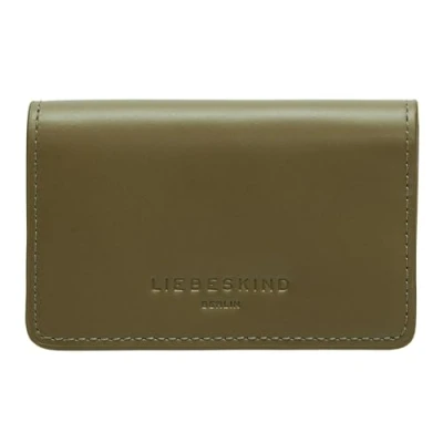 Afbeelding van LIEBESKIND BERLIN Leren Portemonnee Paper Bag Carter Cardie Wallet Tea Olijfgroen
